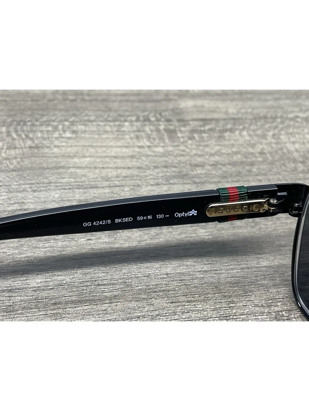 Women’s Gucci Sunglasses GG4242/S Black Luxury Italy FRAMES ONLY 59[]16-130